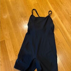 Abercrombie & Fitch Black YPB sculptlux shorts athletic jumpsuit